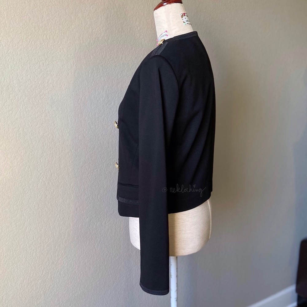Military Inspired Red-trimmed EXPRESS JACKET -NWOT - Picture 9 of 15